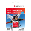 MEMORY CARD SDXC AGFA PHOTO - 64 GB - UHS-I 3 CLASSE 10 VELOCITA' FINO A 80Mb/s
